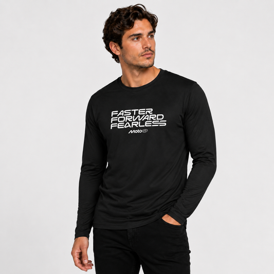 Polera Manga Larga MotoGP Faster Forward Fearless | Motorsport Premium Six60th