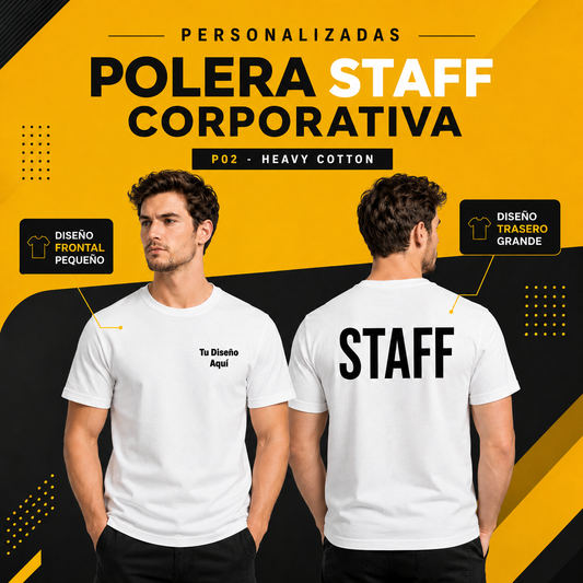 P02 Polera Heavy Cotton Personalizada 195 g | Six60th