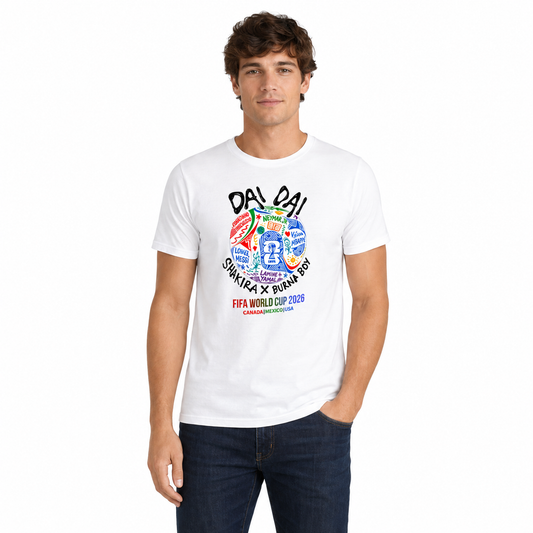 Polera Mundial FIFA 2026 DAI DAI Hombre | Shakira x Burna Boy | Six60th