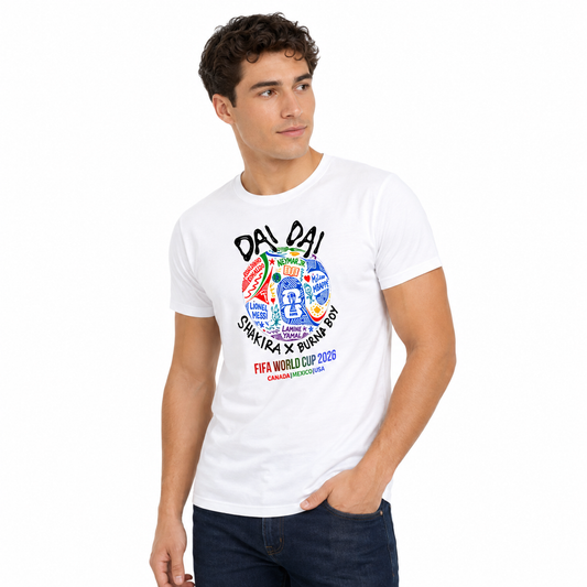 Polera Mundial FIFA 2026 DAI DAI Hombre | Shakira x Burna Boy | Six60th