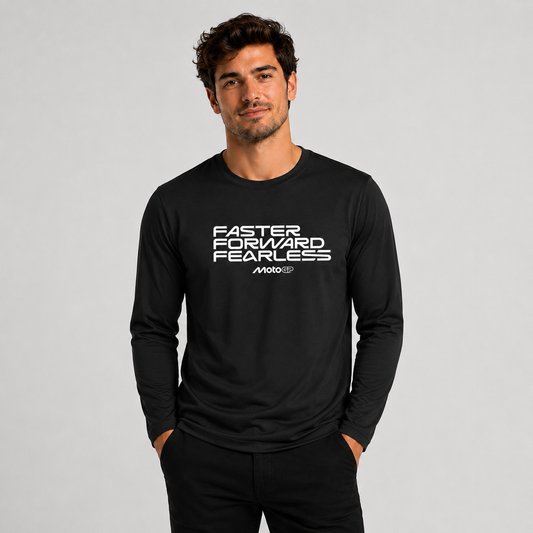 Polera Manga Larga MotoGP Faster Forward Fearless | Motorsport Premium Six60th