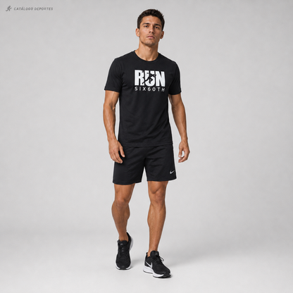 Polera Run Six60th | Camiseta Running Premium Unisex Hombre