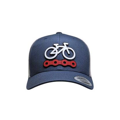 Gorra Premium Cycle Chain | Relieve 3D | YP Classics® Retro Trucker | Six60th