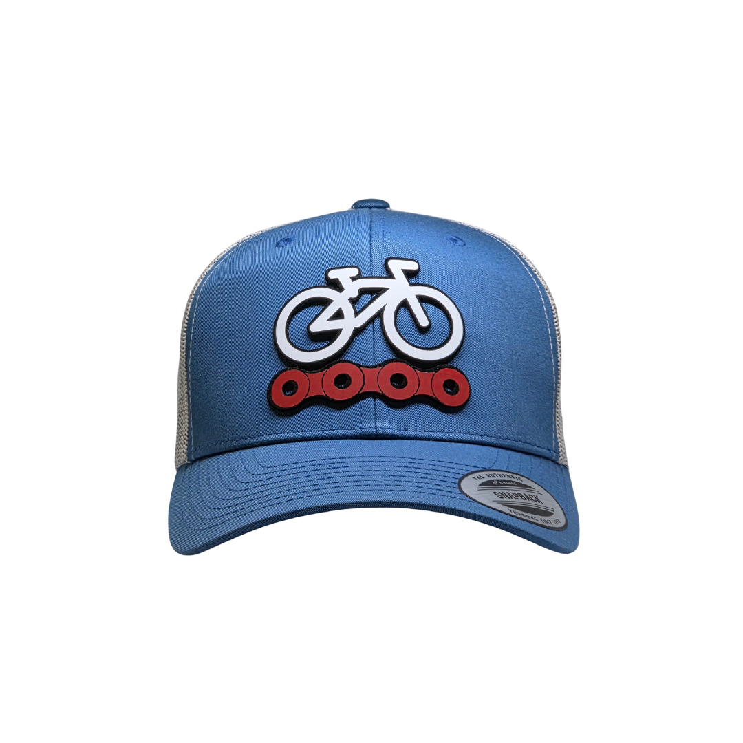 Gorra Premium Cycle Chain | Relieve 3D | YP Classics® Retro Trucker | Six60th