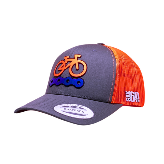 Gorra Premium Cycle Chain | Relieve 3D | YP Classics® Retro Trucker | Six60th