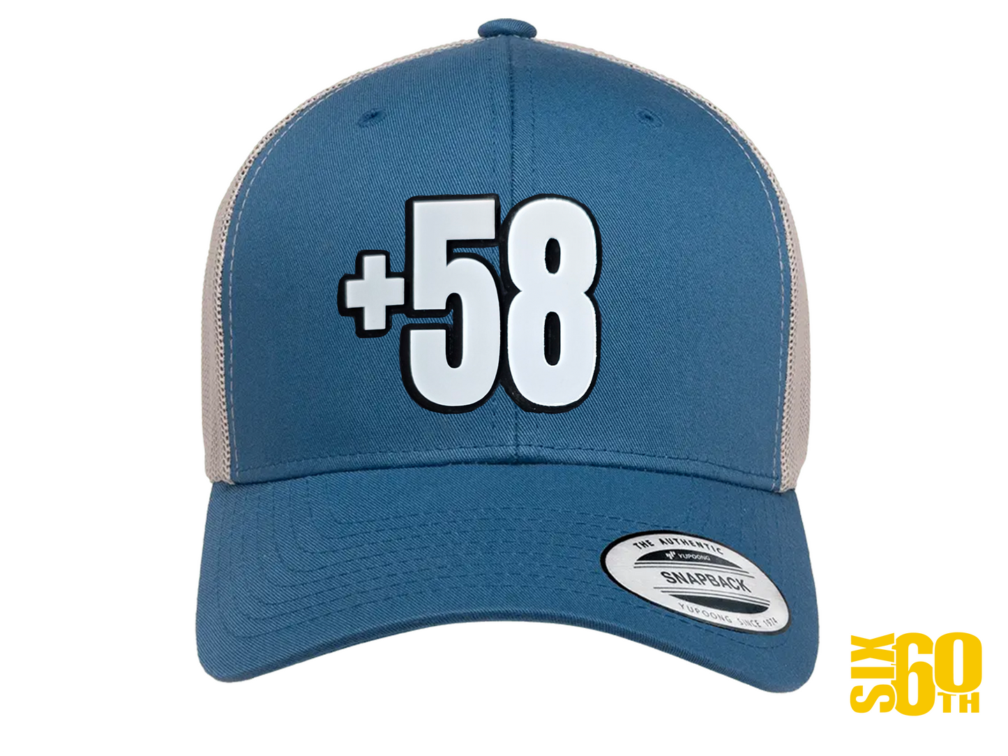 Gorra venezolana +58 con diseño premium Six60th