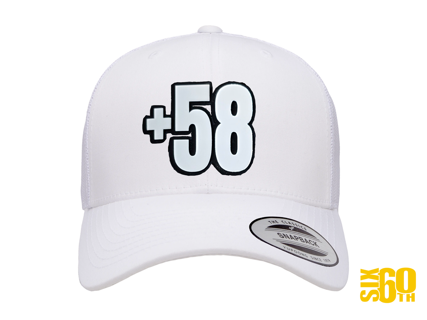 Gorra venezolana +58 con diseño premium Six60th