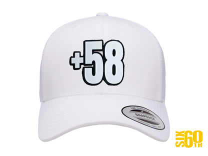 Gorra venezolana +58 con diseño premium Six60th