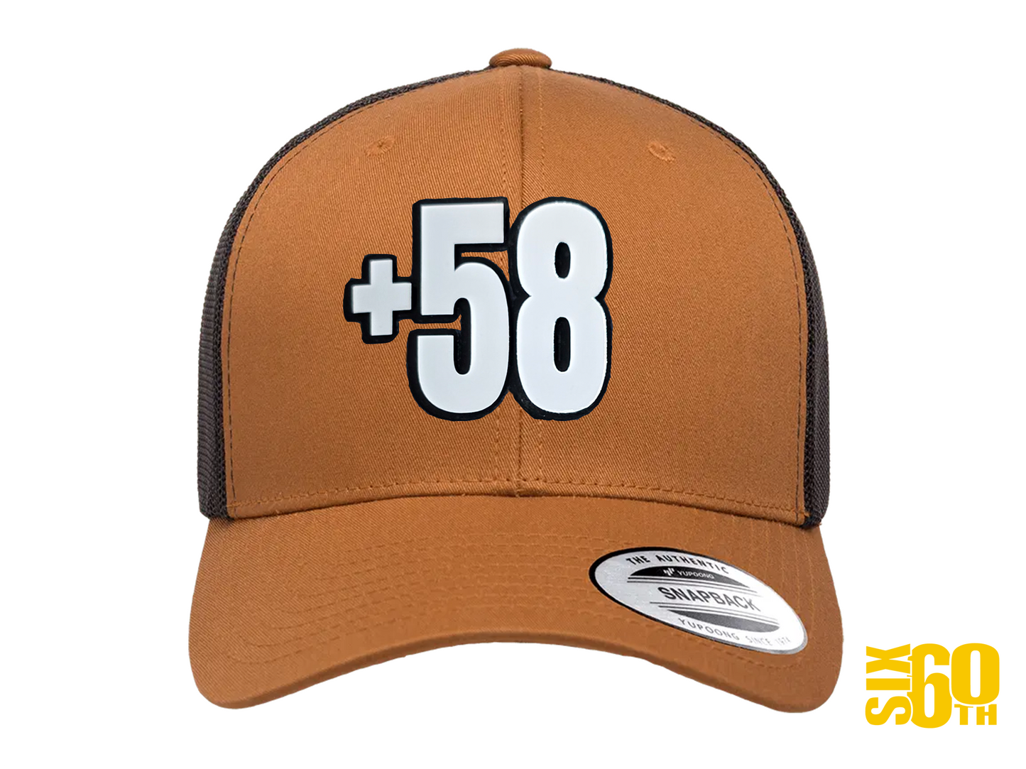 Gorra venezolana +58 con diseño premium Six60th