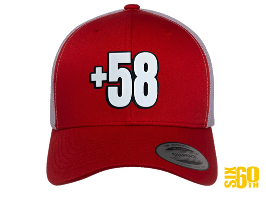 Gorra venezolana +58 con diseño premium Six60th