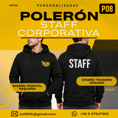 P08 Polerón con Capucha Personalizado 280 g | Six60th
