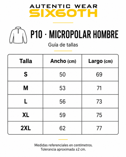 P10 Micropolar Hombre Personalizado 155 g | Six60th