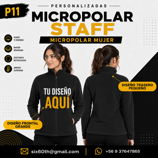 P11 Micropolar Mujer Personalizado 155 g | Six60th