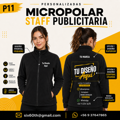 P11 Micropolar Mujer Personalizado 155 g | Six60th