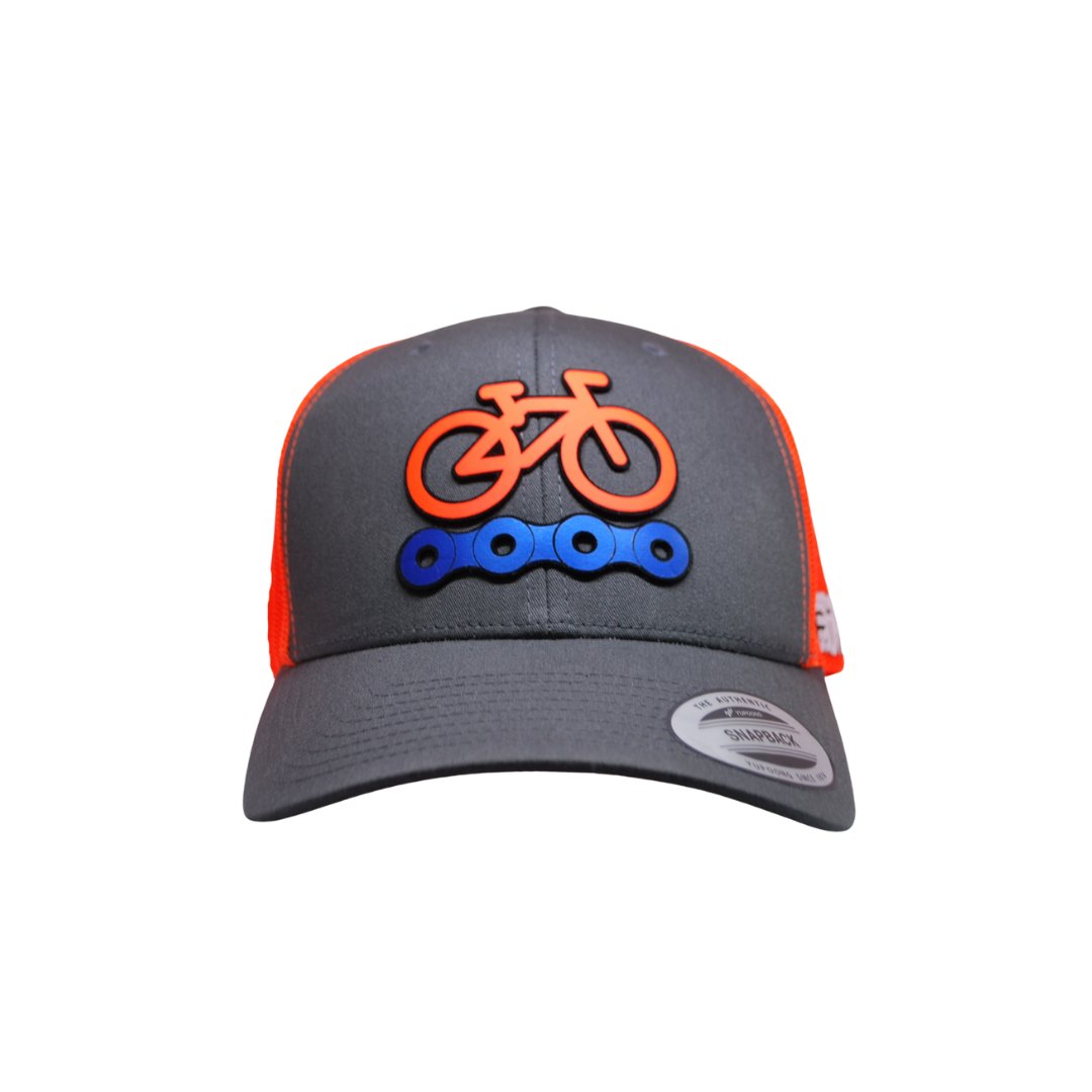 Gorra Premium Cycle Chain | Relieve 3D | YP Classics® Retro Trucker | Six60th